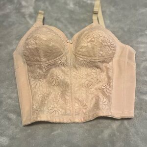 Elegant Lace Bustier in Cream 34B